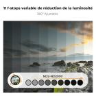 Filtre ND Variable ND2-2000 True Color (1-11 stops) 72mm, Filtre Variable Densité Neutre, 18 Couches de Nano-revêtement - Série Nano-Klear