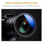 Filtre ND Variable ND2-2000 True Color (1-11 stops) 72mm, Filtre Variable Densité Neutre, 18 Couches de Nano-revêtement - Série Nano-Klear