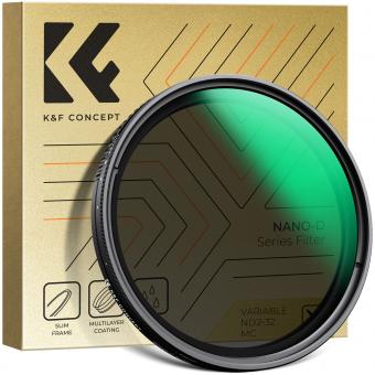 52mm Variable ND Filter ND2-ND32 (1-5 Stops) Lens Filter Waterproof Scratch Resistant with 24 Layers of Nano-coating Nano-D Series