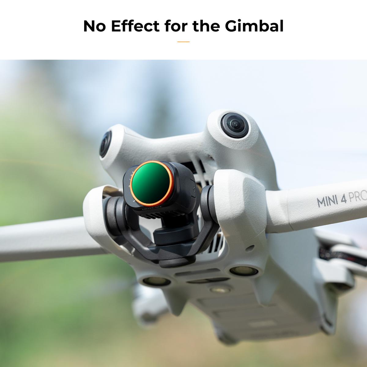 가변 ND 필터 ND32-512(5-9스톱) DJI Mini 4 Pro와 호환되는 제한된 VND 필터