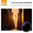 K&F Concept Filtre Solaire ND100000 72 mm (16,6 Stops) avec Protection UV/IR - Filtre Densité Neutre pour Photographie d'Éclipse, Protection Capteur et Yeux