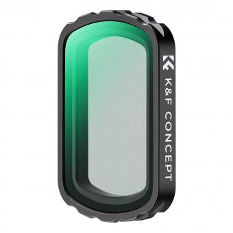 K&F Concept ブラック拡散 1/4 フィルター DJI Osmo Pocket 3 用、クリエイティブ磁気ミスト映画効果フィルター 28 層ナノコーティング HD 光学ガラス