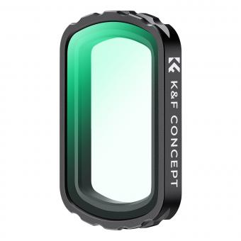 K&F Concept 磁気 UV 保護フィルター DJI Osmo Pocket 3 用、28 層ナノコーティング HD 光学ガラス