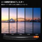 95mm トゥルーカラー可変ND2-32（1-5段）およびCPL円偏光レンズフィルター 2 in 1 カメラレンズ用ニュートラルデンシティ偏光フィルター Nano-Xシリーズ