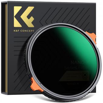 49mm True Color Variable ND2-32 (1-5 Stops) and CPL Circular Polarizing Lens Filter 2 in 1 for Camera Lens Neutral Density Polarizer Filter Nano-X Series