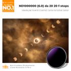 58mm Filtro solare ND1000000 Filtro a densità neutra (20 stop) Filtro solare per la fotografia di eclissi solare,Nano-Xcel