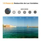 82mm Filtro 2 en 1 ND2-32 Variable (1-5 Pasos) + CPL + 3pcs Paños de Limpieza Serie Nano-Klear