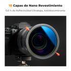 82mm Filtro 2 en 1 ND2-32 Variable (1-5 Pasos) + CPL + 3pcs Paños de Limpieza Serie Nano-Klear