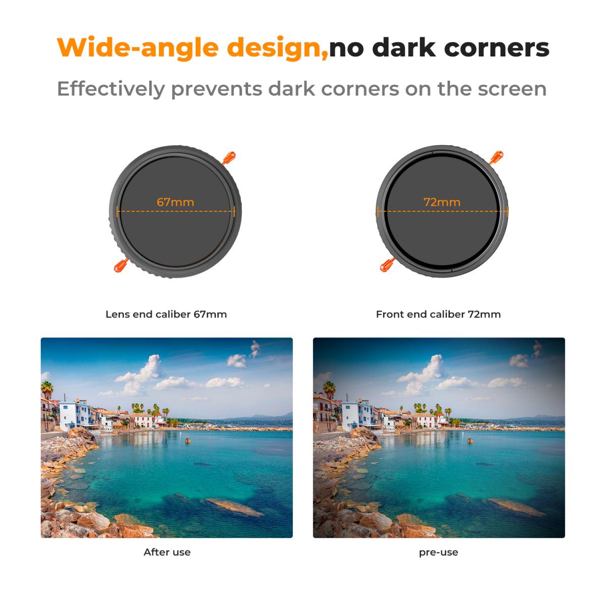 Variable Nd And Cpl Filter 55Mm (1-5 Stop) 2 In 1 | K&F Concept - K&F ...