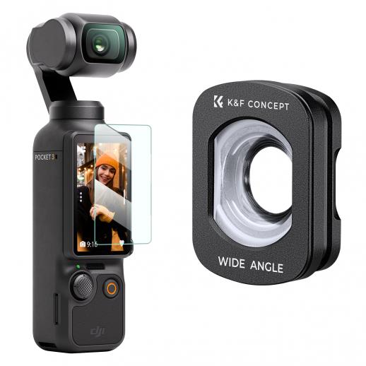 DJI Osmo Pocket2 カメラ　広角レンズ、NDフィルター付き DJI Osmo Pocket 3用マグネット広角フィルター｜K&F Concept DJI