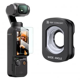 K&F Concept Filtro magnético grande angular para DJI Osmo Pocket 3 Acessórios Proteção Lente de câmera de ação