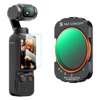 DJI Osmo Pocket 3用磁気可変ND2-32 + ブラックミスト1/4フィルターセット、マルチコーティングされたHD光学ガラス