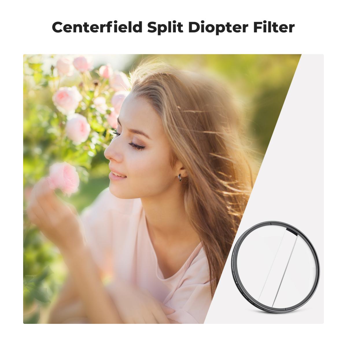 82mm Centerfield Split Diopter Filter KENTFAITH