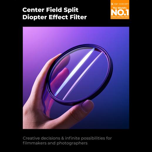 Filtro Freewell 82mm Centerfield Diottrie Split – Effetto Sfocato Creativo Con Centro Nitido Per Obiettivi 35-85mm