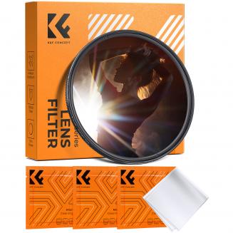 K&F Concept 82mm Buntes Sternenlicht Filter hochtransparenter Glasprismenfilter Gebürstet Anamorphe Filter Nano-B Serie Spezial Effekt Objektiv Filter Colorful Starlight Filter