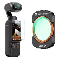 DJI Osmo Pocket 3 Magnetic Star Filter 6 Points Cross Screen Starburst Sparkling Effect Lens Filter Optical Glass / HD / Multi-Coated Filters