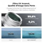 Filtre MCUV pour objectif Fuji X100, verre optique HD multicouche résistant aux rayures, compatible avec les séries Fuji X100, X100F, X100S, X100T, X100V, X100VI Nano-Xcel