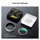 Filtre MCUV pour objectif Fuji X100, verre optique HD multicouche résistant aux rayures, compatible avec les séries Fuji X100, X100F, X100S, X100T, X100V, X100VI Nano-Xcel