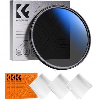 72mm True Color Variable ND2-400 (1-9 Stops) ND Lens Filter Adjustable Neutral Density Filter with 18 Multi-Layer Coatings for Camera Lens Nano-Klear Series