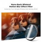 58mm Bilateral Motion Blur Special Effect Filter Dual Motion Optical Glass for Camera Lens Nano-B Series