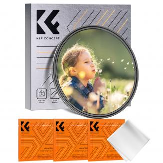 K&F Concept Nano-Klear Filter 72mm | Zwart-Mist 1/8 & ND2-32 | Voor Portretfotografie