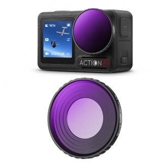 ND8 (3 stop) Lens Filter Neutral Density with 28-layer Coating Compatible with DJI Osmo Action 4, Osmo Action 5 Pro