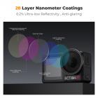 K&F Concept Push in Fit ND8 (3 Stop) Lens Filter for DJI Osmo Action 5 Pro/Osmo Action 4/Osmo Action 3, 28 Multi-Coated Neutral Density Light Reduction Filter, Optical Glass/Aluminum Alloy Frame