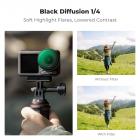 K&F Concept Push-in Black Diffusion 1/4 Filter for DJI Osmo Action 5 Pro, Creative Mist Cinematic Effect Filters for DJI Osmo Action 4 Action 3, Multi-Coated/Optical Glass/Aluminum Alloy Frame