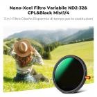95mm Filtro 3 in 1 CPL & Black Mist 1/4 & Variabile ND2-32 (5 Stop) Filtro in Vetro Ottico con 28 Strati Nano Rivestimento - Serie Nano-Xcel