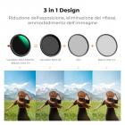 95mm Filtro 3 in 1 CPL & Black Mist 1/4 & Variabile ND2-32 (5 Stop) Filtro in Vetro Ottico con 28 Strati Nano Rivestimento - Serie Nano-Xcel