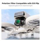 PL Filter for DJI Flip, Polarizer Anti-Glare Filter, Top HD Optical Glass with Multi-Coated Filter, Reduce Glare and Reflections