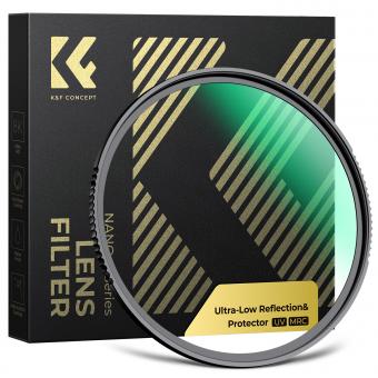 49mm UV Filter Ultra Low Reflection Tempered Glass Protection Lens Filter, Slim Lens HD Optical Glass Scratch-resistant, Ultraviolet Filters for DSLR Cameras Nano-X Series