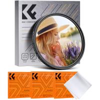 Filtro ND2-400 variável de 77 mm (1-9 pontos) e névoa preta 1/4 com 18 revestimentos múltiplos para lentes de câmera da série Nano-Klear