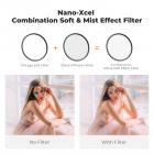 77mm Combination Soft & Mist Lens Filter 28 Multi-Layer Coating Waterproof Scratch Resistant Cinematic Effect Filter for Vlog, Portrait Photography - Nano-Xcel Series