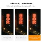 77mm Combination Soft & Mist Lens Filter 28 Multi-Layer Coating Waterproof Scratch Resistant Cinematic Effect Filter for Vlog, Portrait Photography - Nano-Xcel Series