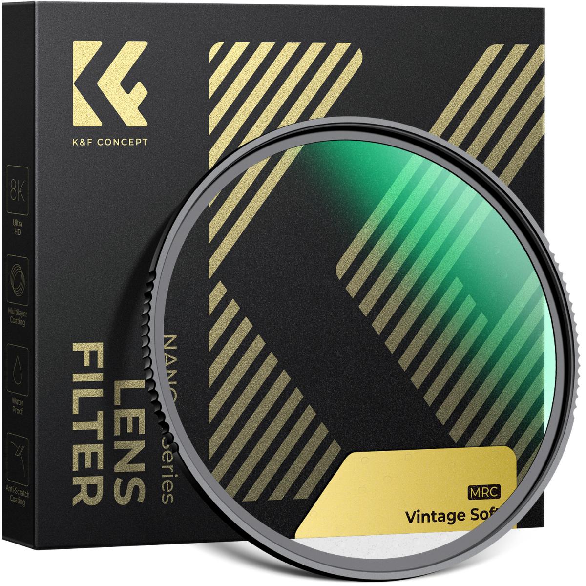 RF28mm F2.8 STM K&F Concept 55mm フィルター 49mm Vintage Soft Filter 28 Multi-Coatings Cinematic Effect