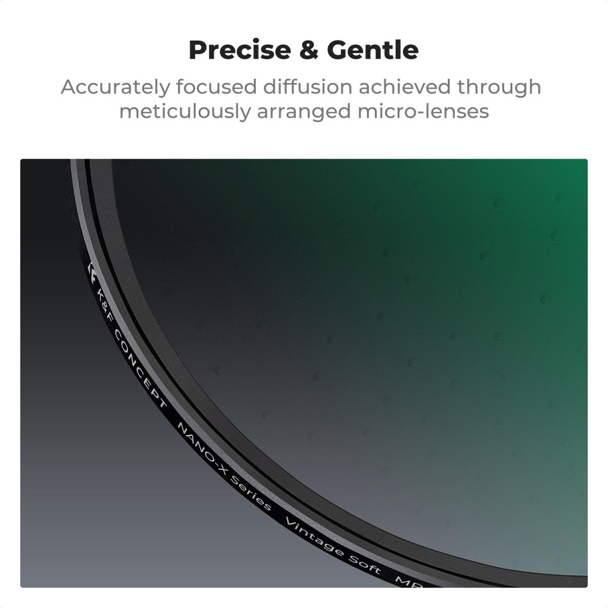 58mm Vintage Soft Filter 28 Multi-Coatings Cinematic Effect Camera Lens ...