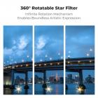 49mm 6-Point Fine-Line Star Effect Filter, Cine & Dreamlike Special Filter 18-Layer Coated Optical Glass with 3 Vacuum Cleaning Cloths - Nano-Klear Series