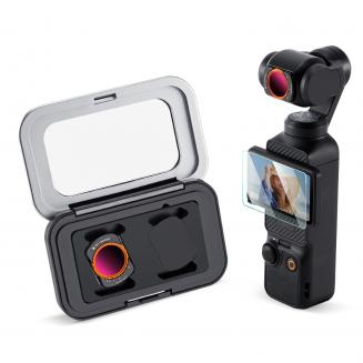 Filtro magnético variable ND32-512 K&F CONCEPT compatible con DJI Osmo Pocket 3, filtro ND ajustable de la serie K de 5 a 9 pasos, accesorios para cámaras de acción, cristal óptico HD multicapa.