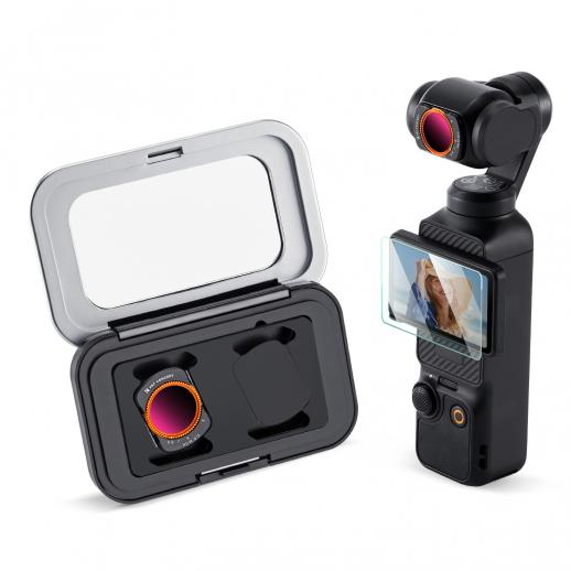 K&F CONCEPT Magnetic Variable ND32-512 Filter Compatible with DJI Osmo Pocket 3, K-Series 5-9 Limited Stops Adjustable ND Filter, Action Camera Accessories, Multi-Coated HD Optical Glass