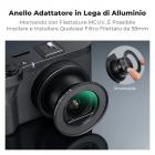 Kit filtro UV e anello adattatore per Canon PowerShot V1, protezione per obiettivo in vetro ottico HD multistrato con adesivo 3M, kit di strumenti per la rimozione (filo da pesca e portachiavi) - Serie Nano-Klear