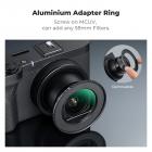 UV Filter and Adapter Ring Kit for Canon PowerShot V1, HD Optical Glass Multi-Coated Lens Protector with 3M Adhesive, Removal Tool Kit (Fishing Line & Keychains) - Nano-Klear Series
