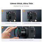 UV Filter and Adapter Ring Kit for Canon PowerShot V1, HD Optical Glass Multi-Coated Lens Protector with 3M Adhesive, Removal Tool Kit (Fishing Line & Keychains) - Nano-Klear Series