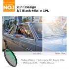 K&F Concept 52mm Filtro Polarizzatore Circolare & Black-Mist 1/4, CPL & Black Difussion 1/4 Filtro True Color & Riflessione Ultrabassa in Vetro Ottico con 28 Strati Nano Rivestimento - Serie Nano-Xcel 