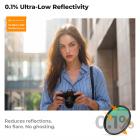 82mm Black Mist 1/4 & Circular Polarizing 2-in-1 Filter Cinematic Polarizer Effect Filter with 28-Layer Coating for Camera Lenses Nano-Xcel Series