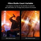 Filtre étoile variable 55 mm (4 à 8 points), filtre étoile à écran croisé réglable avec 28 lentilles en verre optique multicouches pour la photographie de paysages nocturnes, de bijoux et de reflets dans l'eau - Série Nano-Xcel