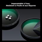 Filtre étoile variable 55 mm (4 à 8 points), filtre étoile à écran croisé réglable avec 28 lentilles en verre optique multicouches pour la photographie de paysages nocturnes, de bijoux et de reflets dans l'eau - Série Nano-Xcel