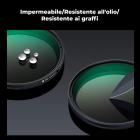 Filtro Starburst variabile da 49 mm (4-8 punti), filtro a stella a reticolo regolabile con 28 lenti in vetro ottico multistrato per fotografia notturna, di gioielli e di riflessi sull'acqua - Serie Nano-Xcel