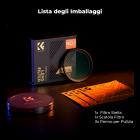 Filtro Starburst variabile da 49 mm (4-8 punti), filtro a stella a reticolo regolabile con 28 lenti in vetro ottico multistrato per fotografia notturna, di gioielli e di riflessi sull'acqua - Serie Nano-Xcel