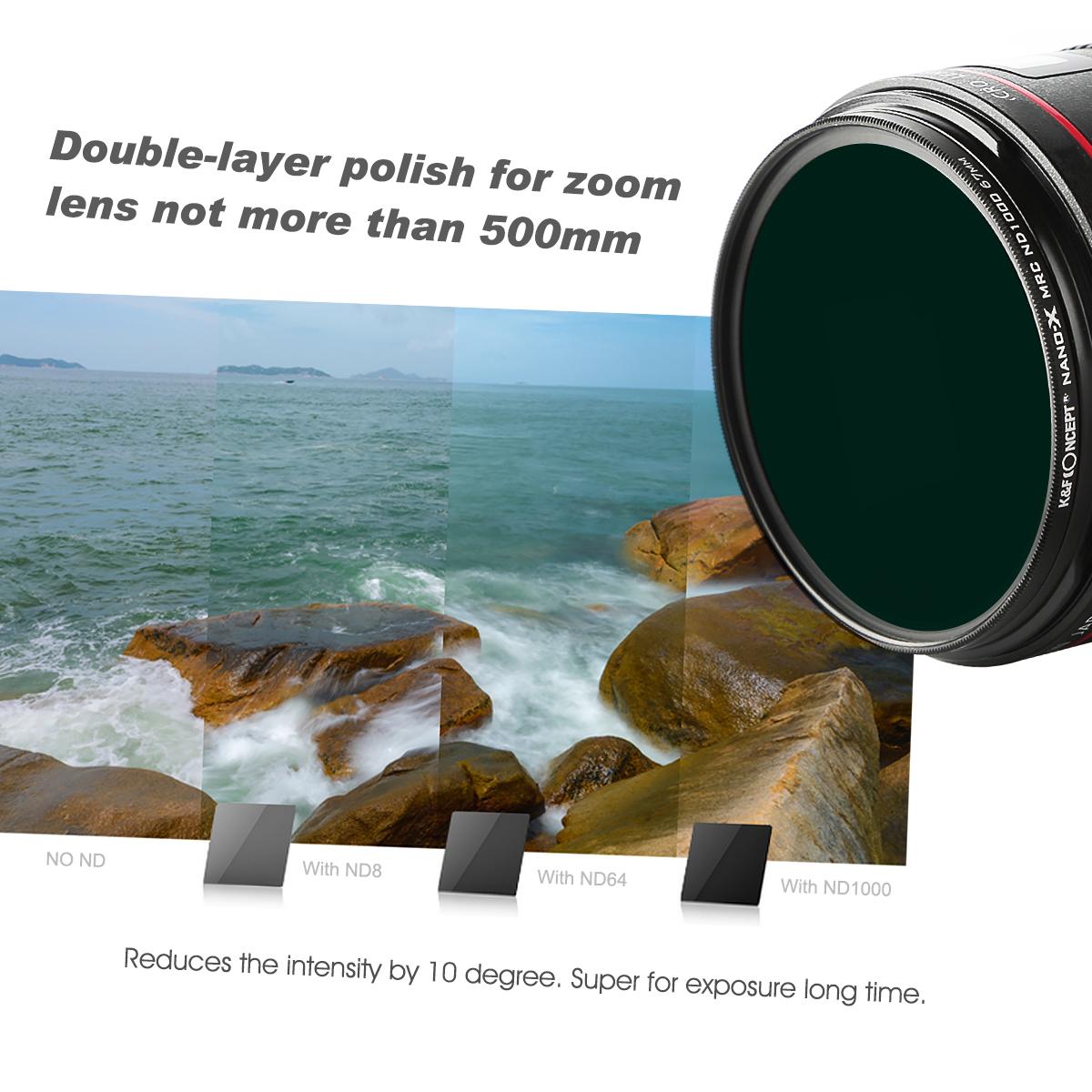 82MM Neutral Density Lens Filter 10 Stops ND 1000 Filter